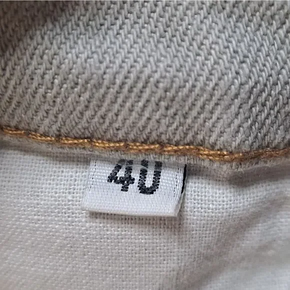 Fiorucci Lightweight Light Gray Wash Denim Pencil Skirt Size 40 Italian/ 6 US - Picture 6 of 12